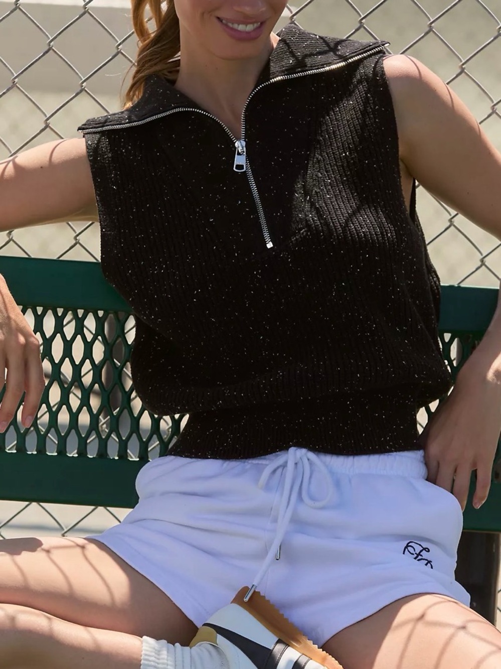 Varley Hally Half-Zip Rib Vest